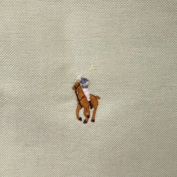 Vintage Ralph Lauren Sport Womens Sleeveless Button Up Green L Cotton Collared - Picture 2 of 6